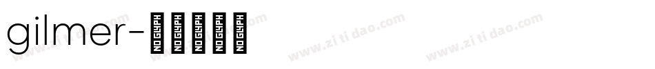 gilmer字体转换