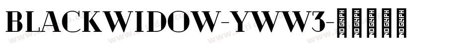 BlackWidow-yww3字体转换