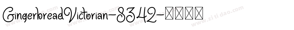 GingerbreadVictorian-8342字体转换