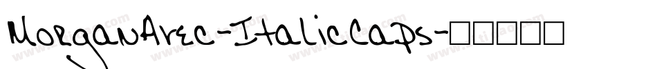 MorganAvec-ItalicCaps字体转换