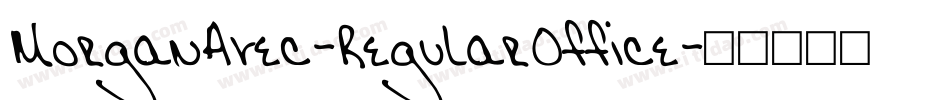 MorganAvec-RegularOffice字体转换