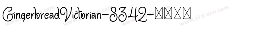 GingerbreadVictorian-8342字体转换