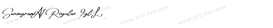 SansagramA1Regular-9glL字体转换