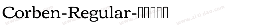 Corben-Regular字体转换