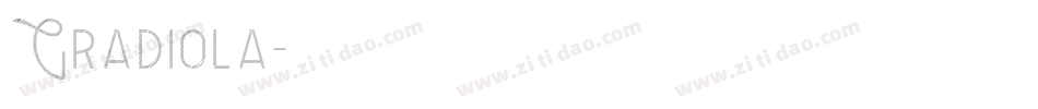 Gradiola字体转换