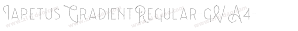 IapetusGradientRegular-gVA4字体转换