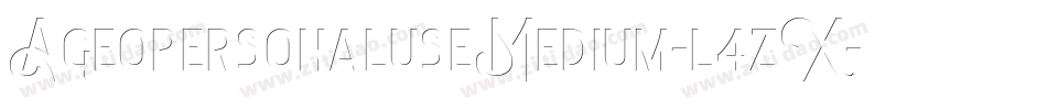 AgeopersonaluseMedium-l4zX字体转换