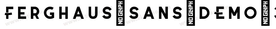 Ferghaus-Sans-DEMO-3字体转换