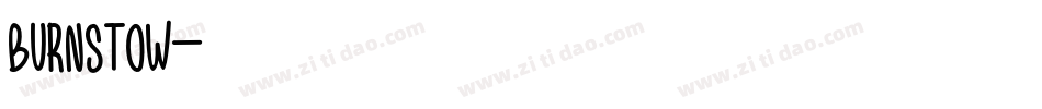 BURNSTOW字体转换