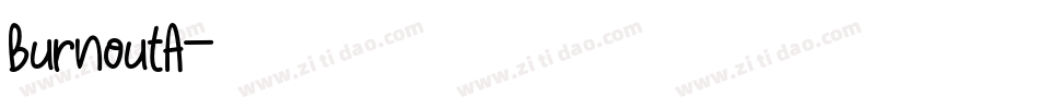 BurnoutA字体转换