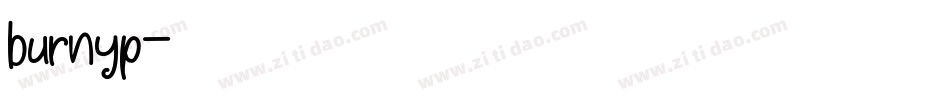 burnyp字体转换