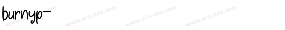 burnyp字体转换