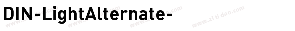 DIN-LightAlternate字体转换