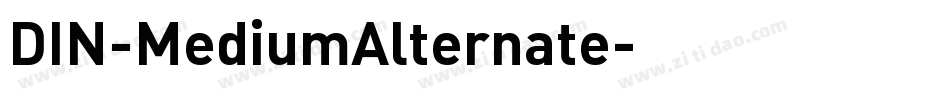 DIN-MediumAlternate字体转换