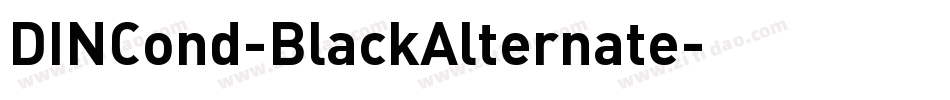 DINCond-BlackAlternate字体转换