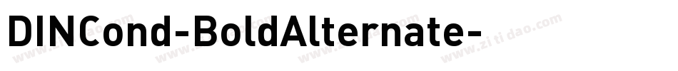 DINCond-BoldAlternate字体转换