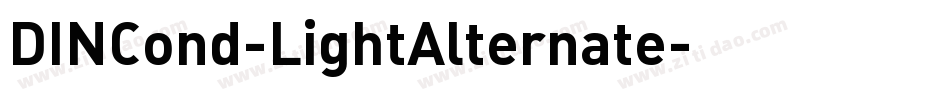 DINCond-LightAlternate字体转换