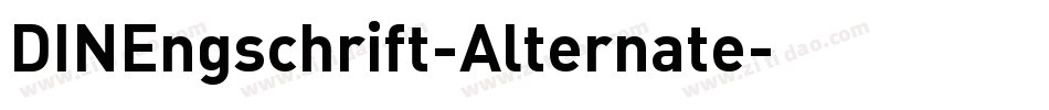 DINEngschrift-Alternate字体转换