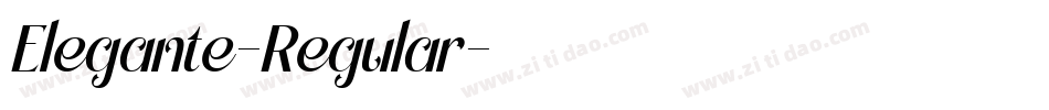 Elegante-Regular字体转换