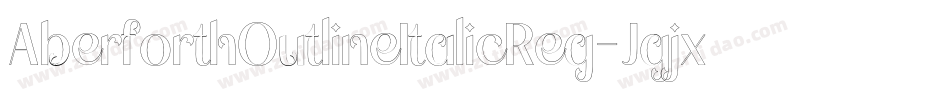 AberforthOutlineItalicReg-Jgjx字体转换