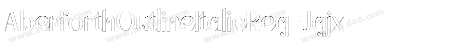 AberforthOutlineItalicReg-Jgjx字体转换