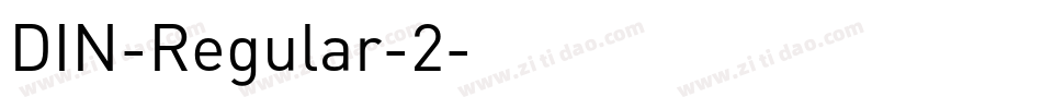 DIN-Regular-2字体转换