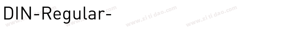 DIN-Regular字体转换
