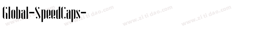Global-SpeedCaps字体转换