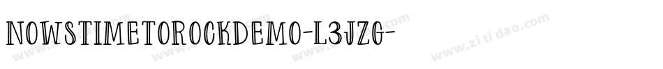 NowsTimeToRockDemo-L3JzG字体转换