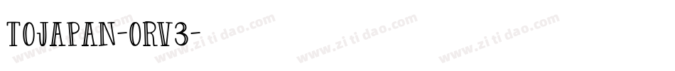ToJapan-ORV3字体转换