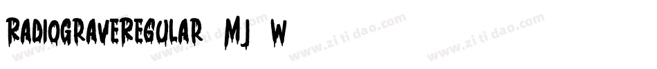 RadioGraveRegular-Mj3w字体转换