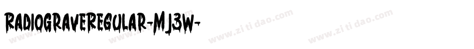 RadioGraveRegular-Mj3w字体转换