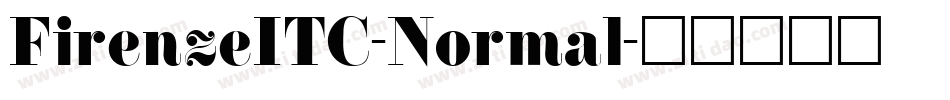 FirenzeITC-Normal字体转换