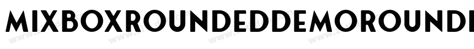 MixboxRoundedDemoRounded-3zlv3字体转换