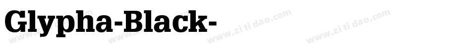 Glypha-Black字体转换