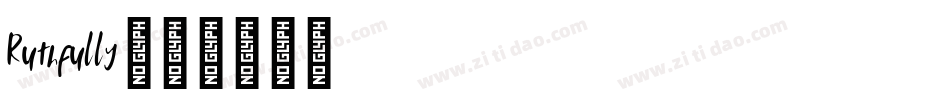 Ruthfully字体转换