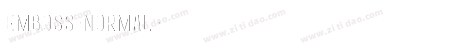 Emboss-Normal字体转换