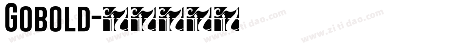 Gobold字体转换