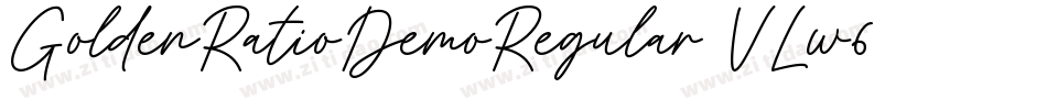 GoldenRatioDemoRegular-VLw6字体转换
