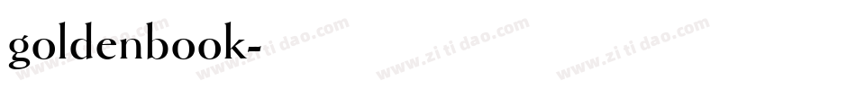 goldenbook字体转换