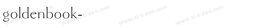 goldenbook字体转换