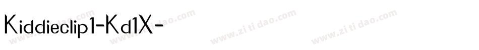 Kiddieclip1-Kd1X字体转换