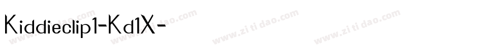 Kiddieclip1-Kd1X字体转换