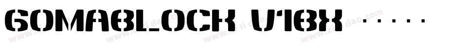 GomaBlock-V1Bx字体转换