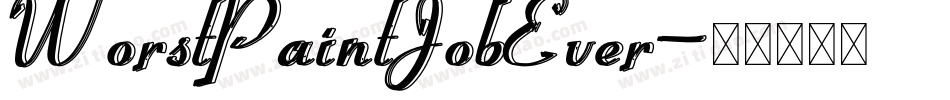 WorstPaintJobEver字体转换