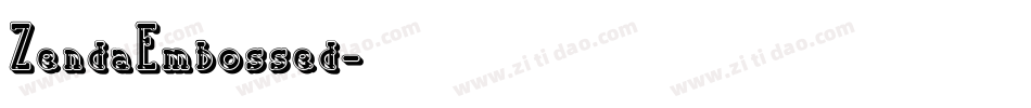 ZendaEmbossed字体转换