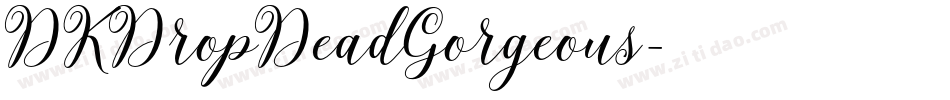 DKDropDeadGorgeous字体转换