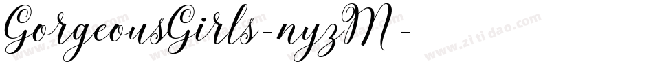 GorgeousGirls-nyzM字体转换