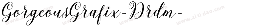 GorgeousGrafix-Drdm字体转换