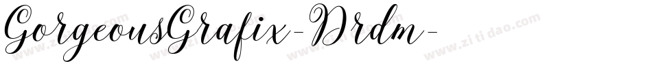 GorgeousGrafix-Drdm字体转换